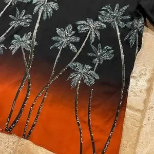 【CELINE】エディ期 22SS sunset palm tree shirt CELINE】エディ期 22SS sunset palm tree shirt